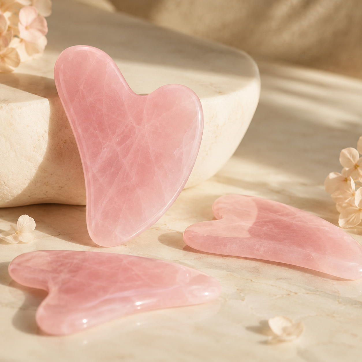 Jade Gua Sha Stone Set
