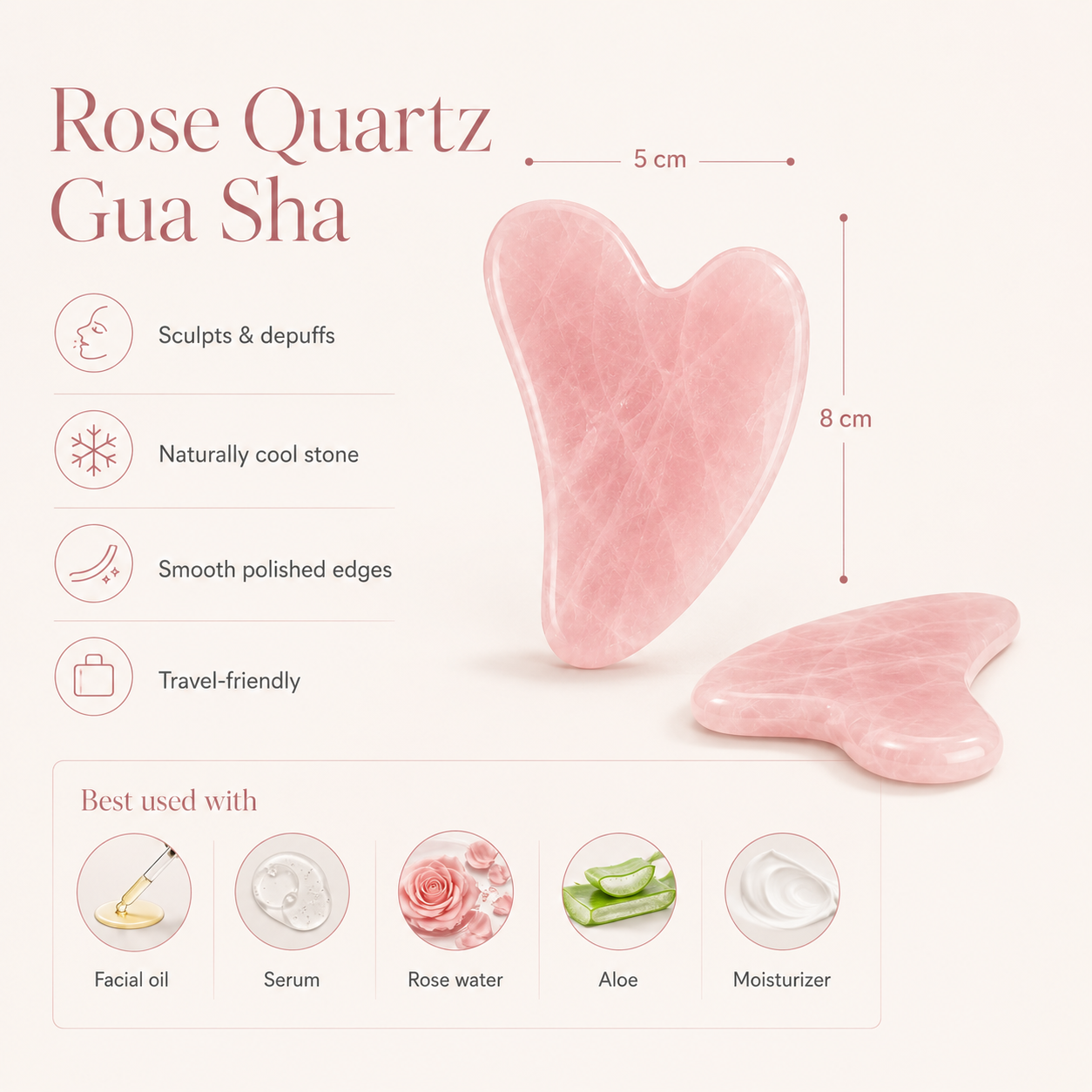 Jade Gua Sha Stone Set