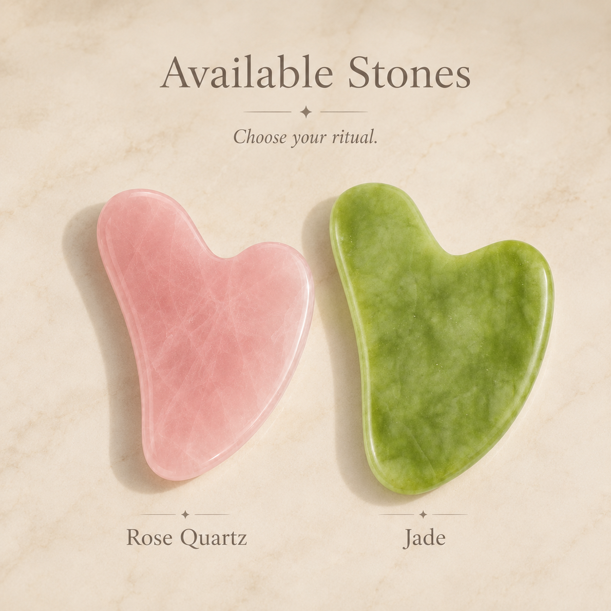 Jade Gua Sha Stone Set