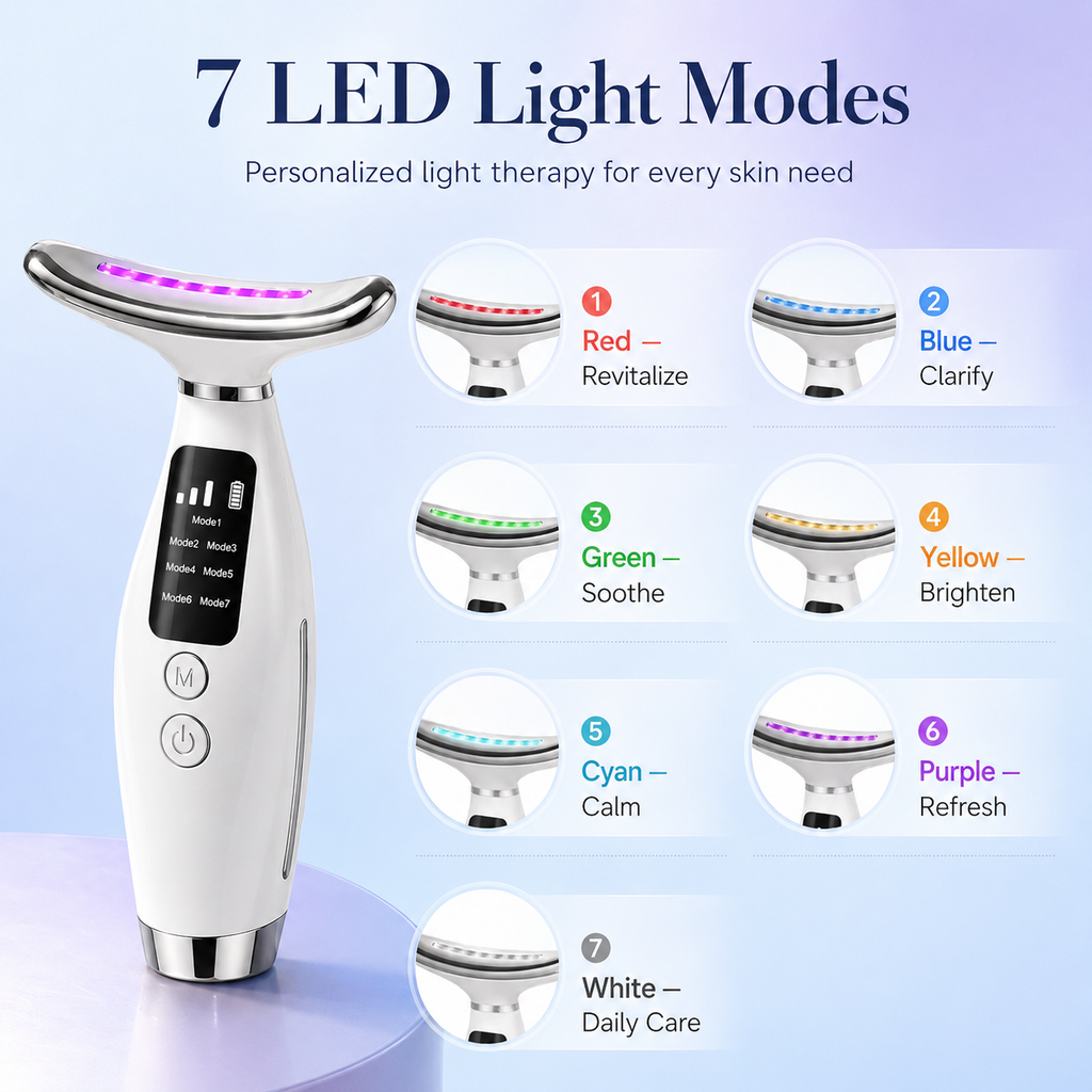 7-Color LED Therapy Massager